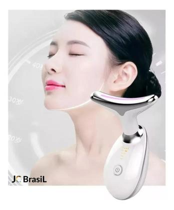 Imagem de Massageador Facial Tratamento Luz Led spa lift usb Anti Rugas Acne SkinCare Terapia Facial Aparelho