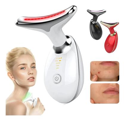 Imagem de Massageador Facial Tratamento Luz Led spa lift usb Anti Rugas Acne SkinCare Terapia Facial Aparelho