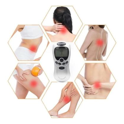 Imagem de Massageador Fisioterapia Acupuntura Aparelho Eletroestimulador Tonificador Muscular Portátil E Digital Tens Fes