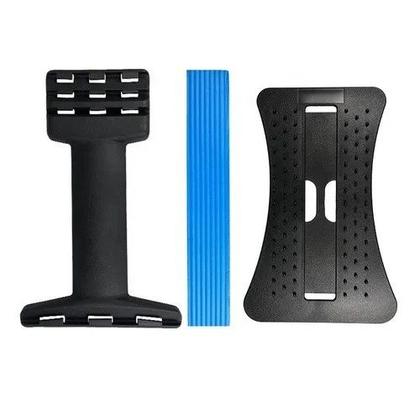 Imagem de Massageador Lombar Muscular Ortopedico Quiropraxia Ciatico Cor Azul Alongamento E Alívio De Dor