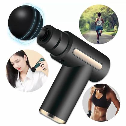 Imagem de Massageador Muscular Elétrico Portátil Pistola 6 Velocidades Cor Preto 110v220v