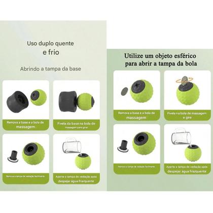 Imagem de Massageador Muscular Fascite Plantar Exercicio Fisioterapia Ioga Pilates Costas Pes Pescoço Alivia Dores Acupressao