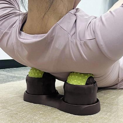 Imagem de Massageador Muscular Fascite Plantar Exercicio Fisioterapia Ioga Pilates Costas Pes Pescoço Alivia Dores Acupressao