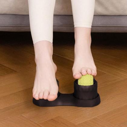 Imagem de Massageador Muscular Fascite Plantar Exercicio Fisioterapia Ioga Pilates Costas Pes Pescoço Alivia Dores Acupressao