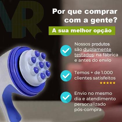 Imagem de Massageador Orbital 360º Spin Relax Tone 110V Linha Premium Elétrico Para Celulite Culote Quadril abdomen Tira Barriga Gordura Corpo Vibração Pescoço