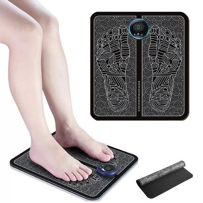 Imagem de Massageador Ortopédico Tapete Almofada Pulso Elétrico Pés Ems - Tela Digital