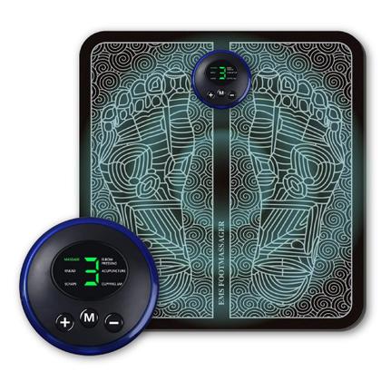 Imagem de Massageador Ortopédico Tapete Almofada Pulso Elétrico Pés Ems - Tela Digital