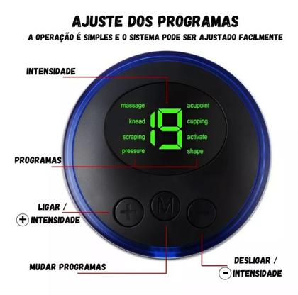 Imagem de Massageador Ortopédico Tapete Almofada Pulso Elétrico Pés Ems - Tela Digital