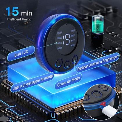 Imagem de Massageador Ortopédico Tapete Almofada Pulso Elétrico Pés Ems - Tela Digital