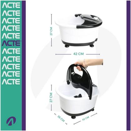 Imagem de Massageador Para Pés Spa Hidromassagem R36 220V Branco Acte