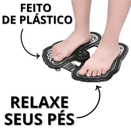 Imagem de Massageador Pés Elétrico Tapete De Massagem Para Os Pés Mini Massageador Eletrico  Fisioterapia