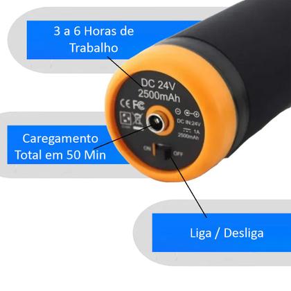 Imagem de Massageador Phoenix A2 Pistola de Massagem Profissional 20 Velocidades 6 Ponteiras