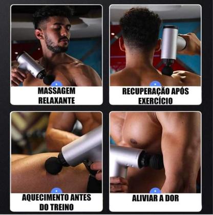 Imagem de Massageador Pistola Elétrico Profissional 3 Velocidades Envio Já