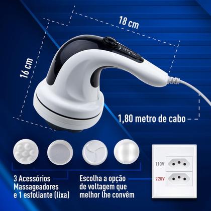 Imagem de Massageador Portátil Elétrico Orbital Relaxmedic 2600 Rotações - 110V