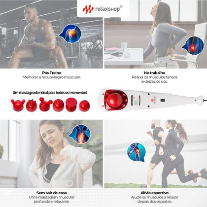 Imagem de Massageador Profissional Elétrico Corporal Alta Percussão
