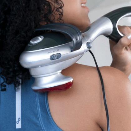 Imagem de Massageador Rainoah Green 127V  Alívio Muscular+brinde gel Verde escuro