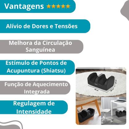 Imagem de Massageador Shiatsu Pés Shiafoot Bivolt Profissional
