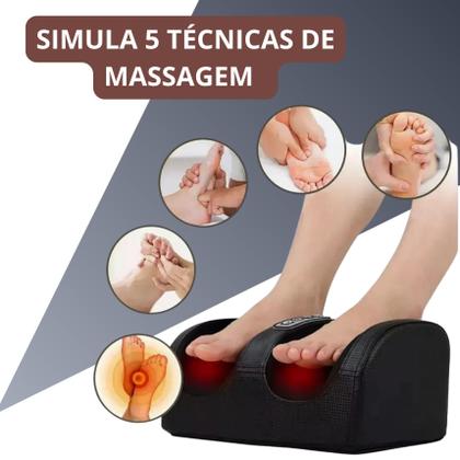 Imagem de Massageador shiatsu profundo shiafoot supermedy bivolt