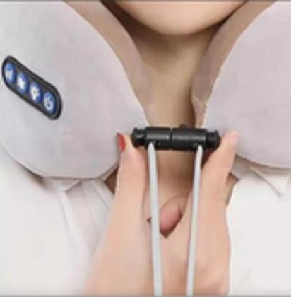 Imagem de Massageador Travesseiro Elétrico Portátil de Pescoço