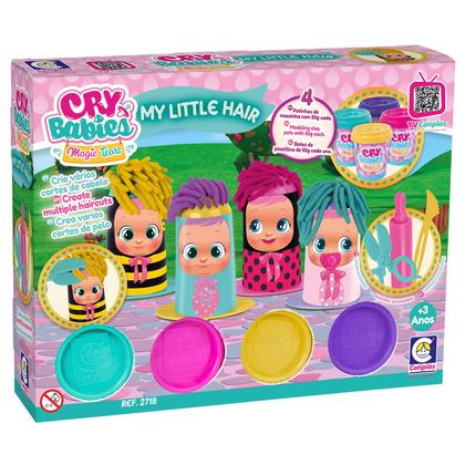 Imagem de Massinha Cotiplás My Little Hair Cry Babies Com Acessórios E Bonecos Cabelo Divertido Crie Penteados - Cotiplás