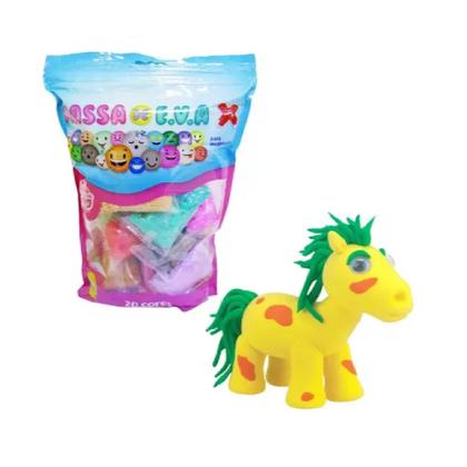 Imagem de Massinha De Eva Massa P/ Artesanato 20 Cores 250g Make +