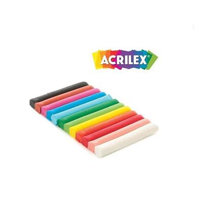 Imagem de Massinha de Modelar ACRILEX 12 Cores 180g Soft Não tóxica