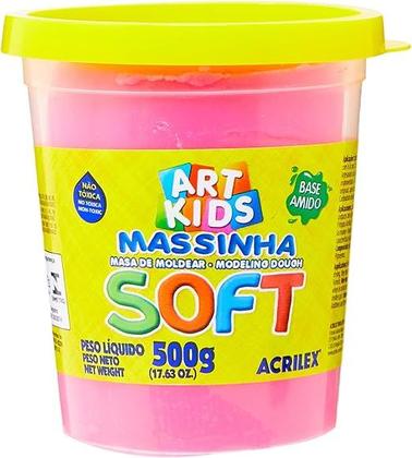 Imagem de Massinha De Modelar Acrilex Soft Massa Infantil Brinquedo - 500 gramas