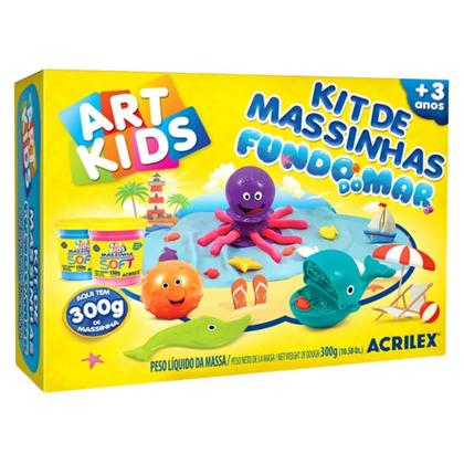 Imagem de Massinha de Modelar Acrillex Conjunto Fundo do Mar 300g