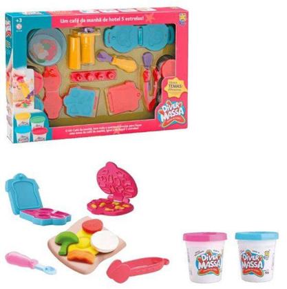 Imagem de Massinha De Modelar Café Da Manha Brinquedo Comidinha Moldes - DIVERTOYS