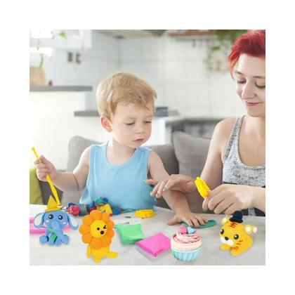 Imagem de Massinha de modelar EVA 7 cores 70g pula e molda - carros