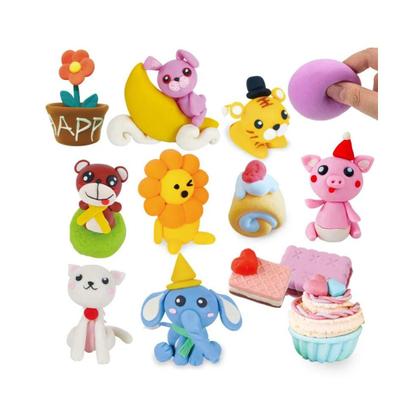 Imagem de Massinha de modelar EVA 7 cores 70g pula e molda - carros