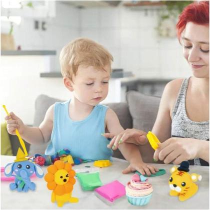 Imagem de Massinha de Modelar EVA Pula e Molda 7 Cores Sortidas - Princesas