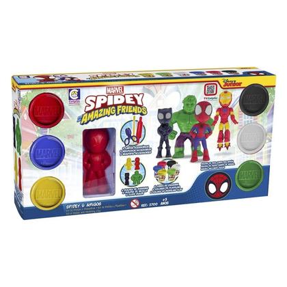 Imagem de Massinha De Modelar Homem Aranha C/ Acessórios - Cotiplas