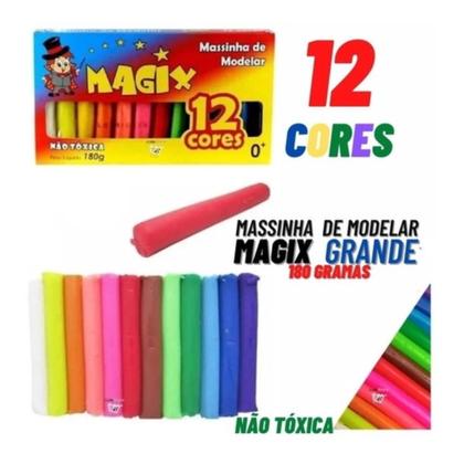 Imagem de Massinha de Modelar Magix  12 Cores 180g