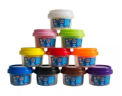 Imagem de Massinha de Modelar - Patrulha Canina - 10 Potes da Alegria - Sunny Brinquedos