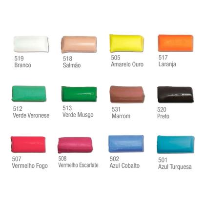 Imagem de Massinha de Modelar Soft (12 cores) - Acrilex