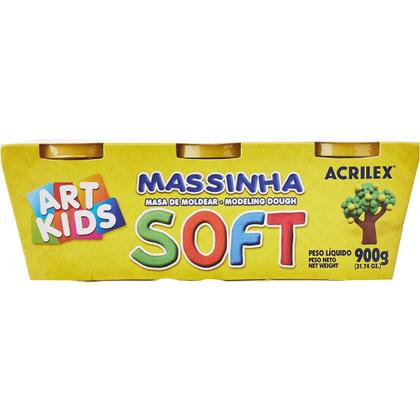 Imagem de Massinha De Modelar Soft Kit Com 6 Potes Acrilex 07306