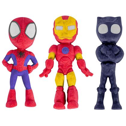 Imagem de Massinha De Modelar Spidey E Seus Amigos Espetaculares Brinquedo Sensorial Com Acessórios Moldes Super Herói - Cotiplás