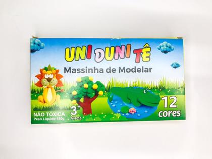 Imagem de Massinha de Modelar Uni Duni Tê - 12 cores - Kit com 6 caixas