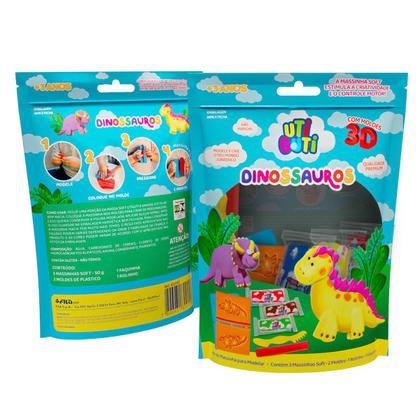 Imagem de Massinha DINOSSAUROS com formas 3D UTIGUTI - Canson