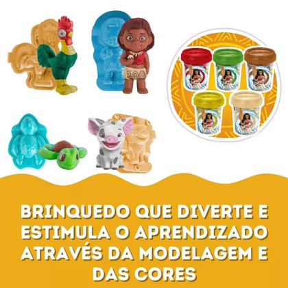 Imagem de Massinha Moana e Amigos 5 Potinhos Cotiplás