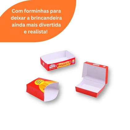 Imagem de Massinha Modelar Hamburguer Lanchonete Divertida Brinquedo