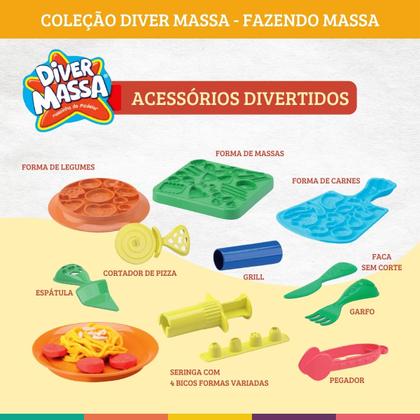 Imagem de Massinha Modelar Infantil Fazendo Massa Brinquedo Comidinha