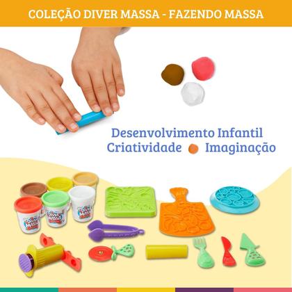 Imagem de Massinha Modelar Infantil Fazendo Massa Brinquedo Comidinha