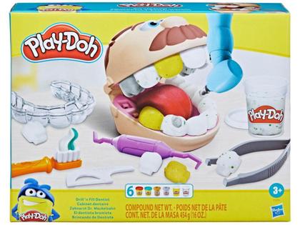 Imagem de Massinha Play-Doh Brincando de Dentista Hasbro - com Acessórios