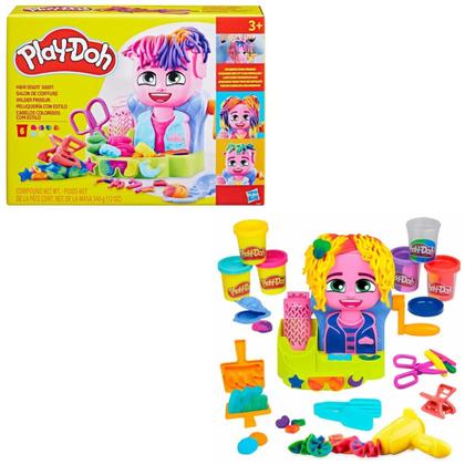 Imagem de Massinha play-doh cabelos coloridos com estilo - hasbro f8807