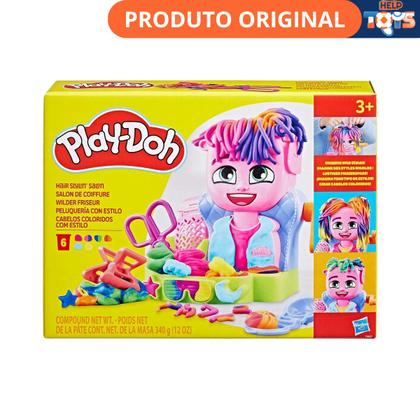 Imagem de Massinha play-doh cabelos coloridos com estilo - hasbro f8807