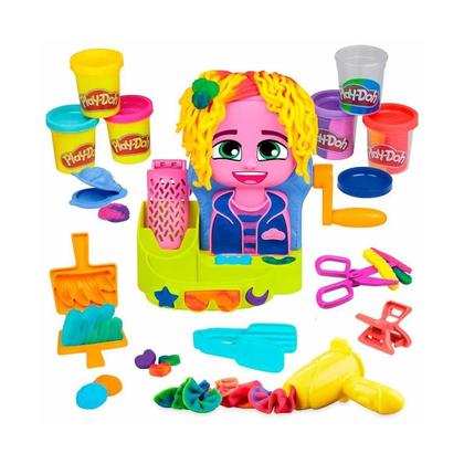 Imagem de Massinha play-doh cabelos coloridos com estilo - hasbro f8807