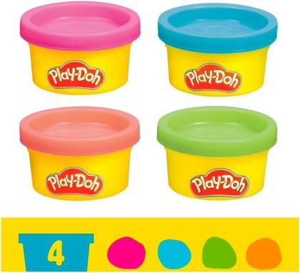 Imagem de Massinha Play Doh Conjunto Animais Estilosos 4 potes