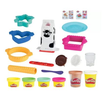 Imagem de Massinha Play-Doh Kitchen Creations Leite e Biscoitos Hasbro - 630509926480
